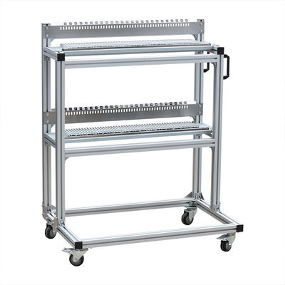 SAMSUNG SM SMT Carritos de alimentación de acero inoxidable Cuatro ruedas para almacenamiento