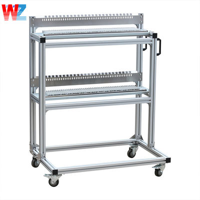 Contenedor de rollo SMT Carritos de alimentación de cuatro ruedas SAMSUNG SM SMT Rack de alimentación